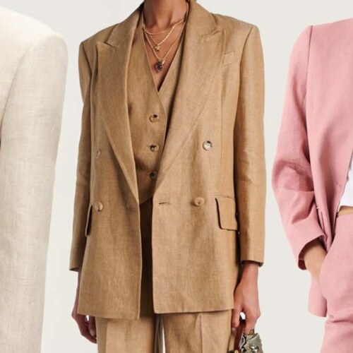15 Chic Linen Blazers For Your Spring Looks